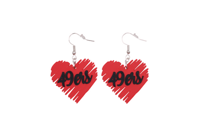 San Francisco Football Collection – 3D Printed 49ers Earrings