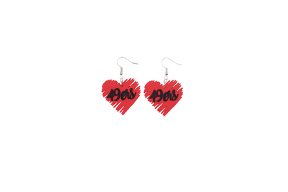 San Francisco Football Collection – 3D Printed 49ers Earrings
