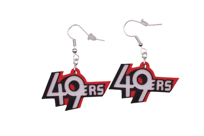 San Francisco Football Collection – 3D Printed 49ers Earrings