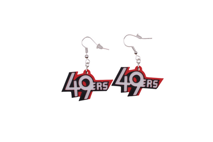 San Francisco Football Collection – 3D Printed 49ers Earrings