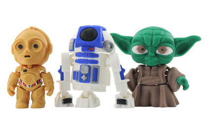 R2D2, Yoda and 3CPO Flexis