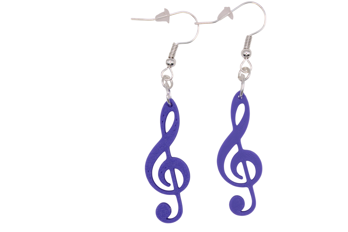 Treble Clef Earrings - 3D Printed Earrings