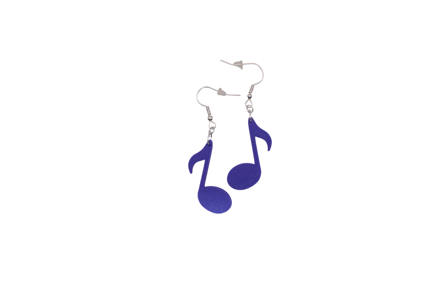 Eighth Note Earrings - 3d printed earrings!