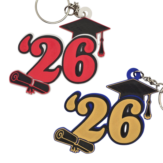 '26 Graduation Cap Keychain