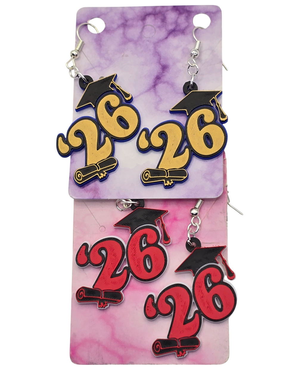 '26 Graduation Cap Earrings