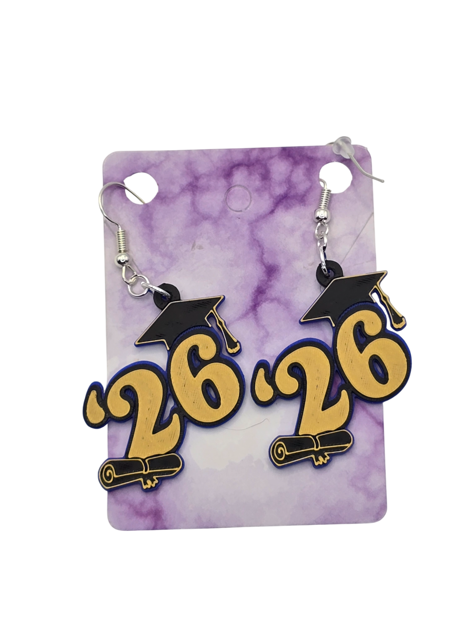 '26 Graduation Cap Earrings