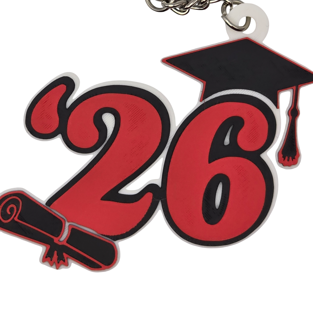 '26 Graduation Cap Keychain
