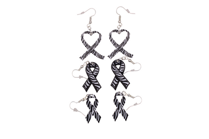 Rare Disease Earrings - 3D Printed