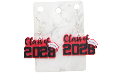 Class of 2028 Cap Earrings