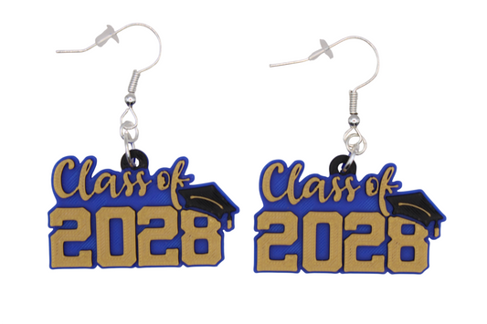 Class of 2028 Cap Earrings