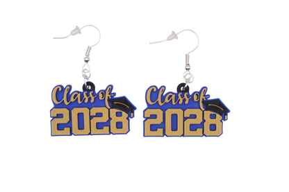 Class of 2028 Cap Earrings