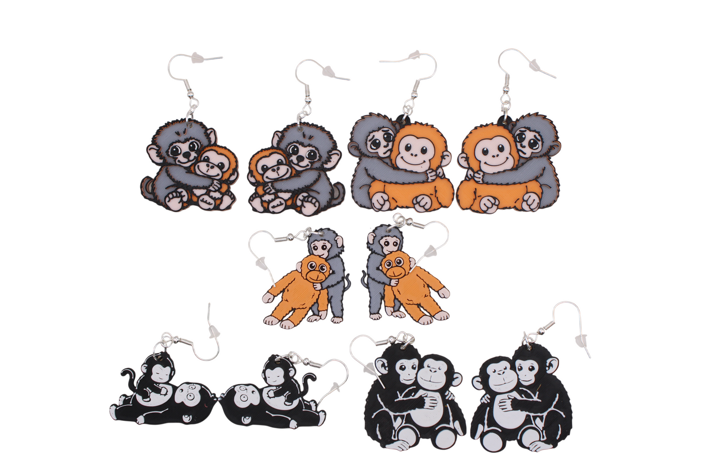 Monkey Earrings