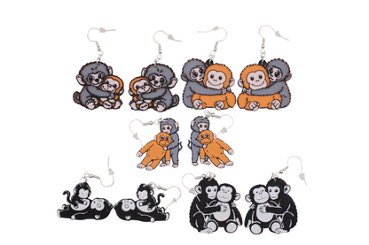 Monkey Earrings