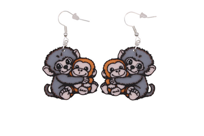 Monkey Earrings