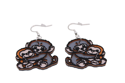 Monkey Earrings