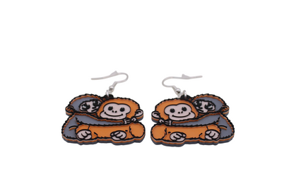 Monkey Earrings
