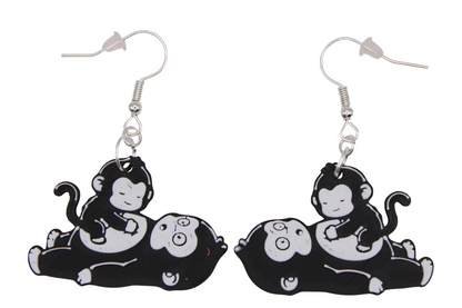 Monkey Earrings