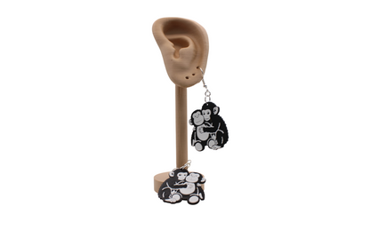 Monkey Earrings