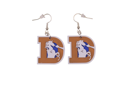 Denver Brancos Earrings