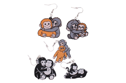 Monkey Earrings