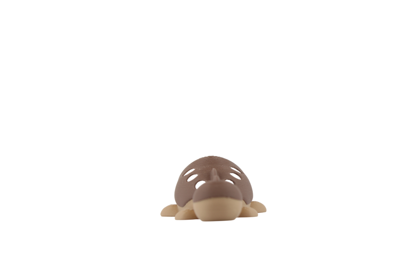 3D-printed brown Clodsire Pokemon figure with open mouth, sitting on a plain white background