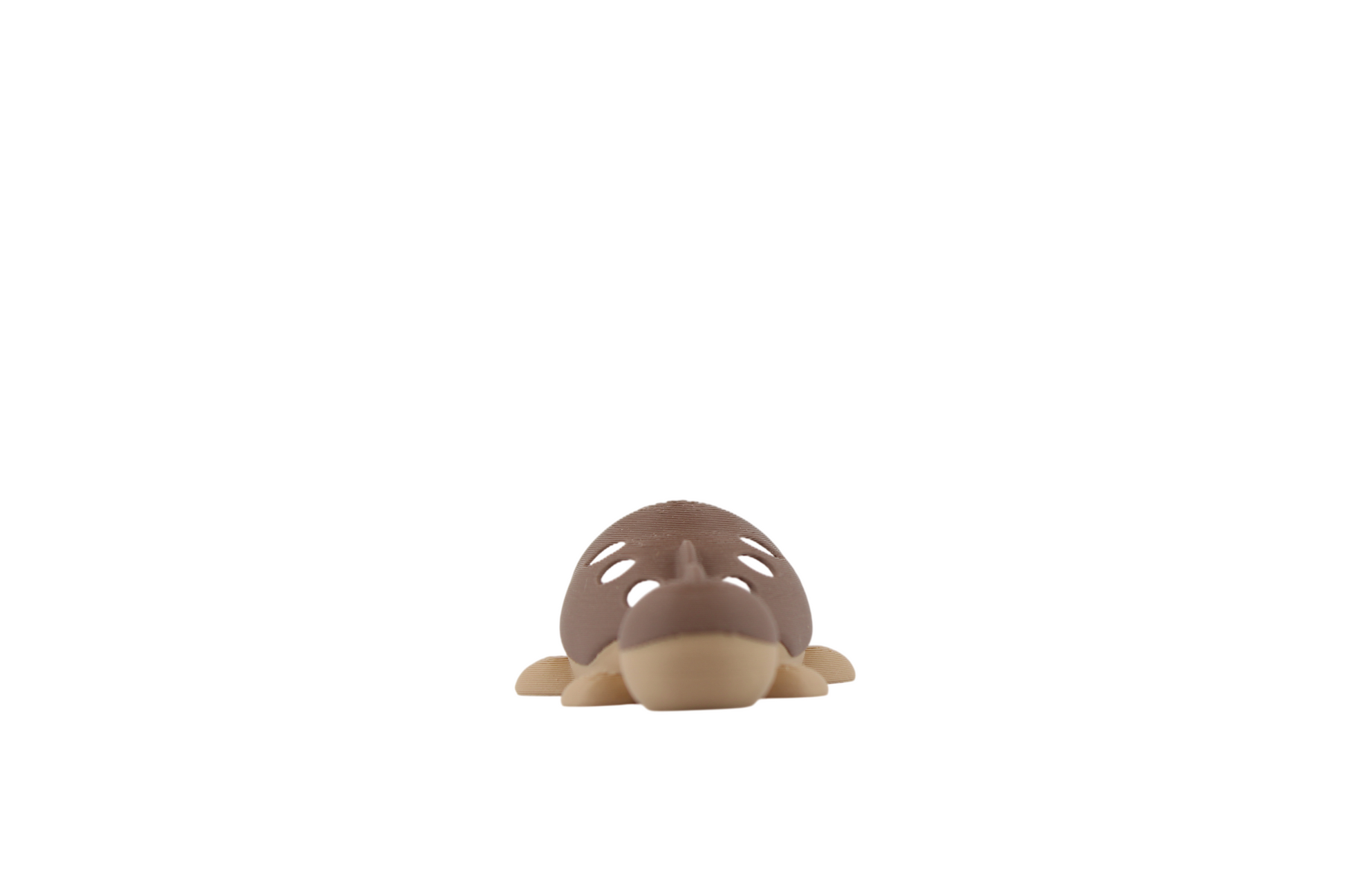 3D-printed brown Clodsire Pokemon figure with open mouth, sitting on a plain white background