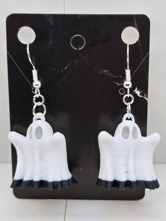 3D Ghost Earrings