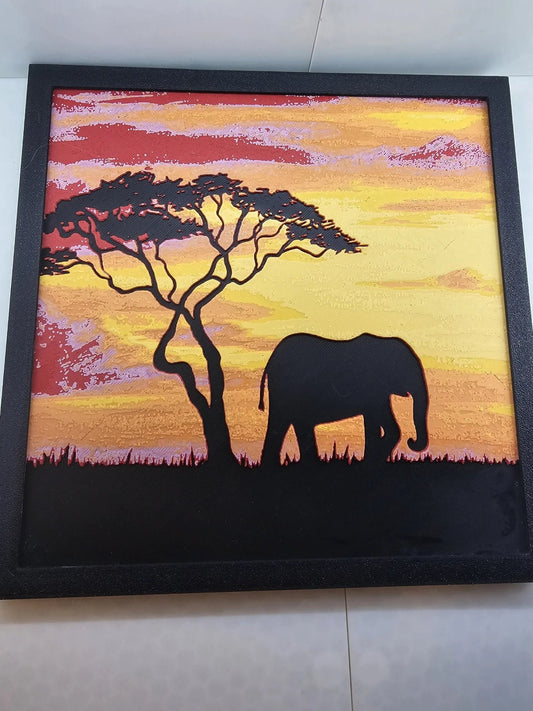3D Printed Elephant Painting