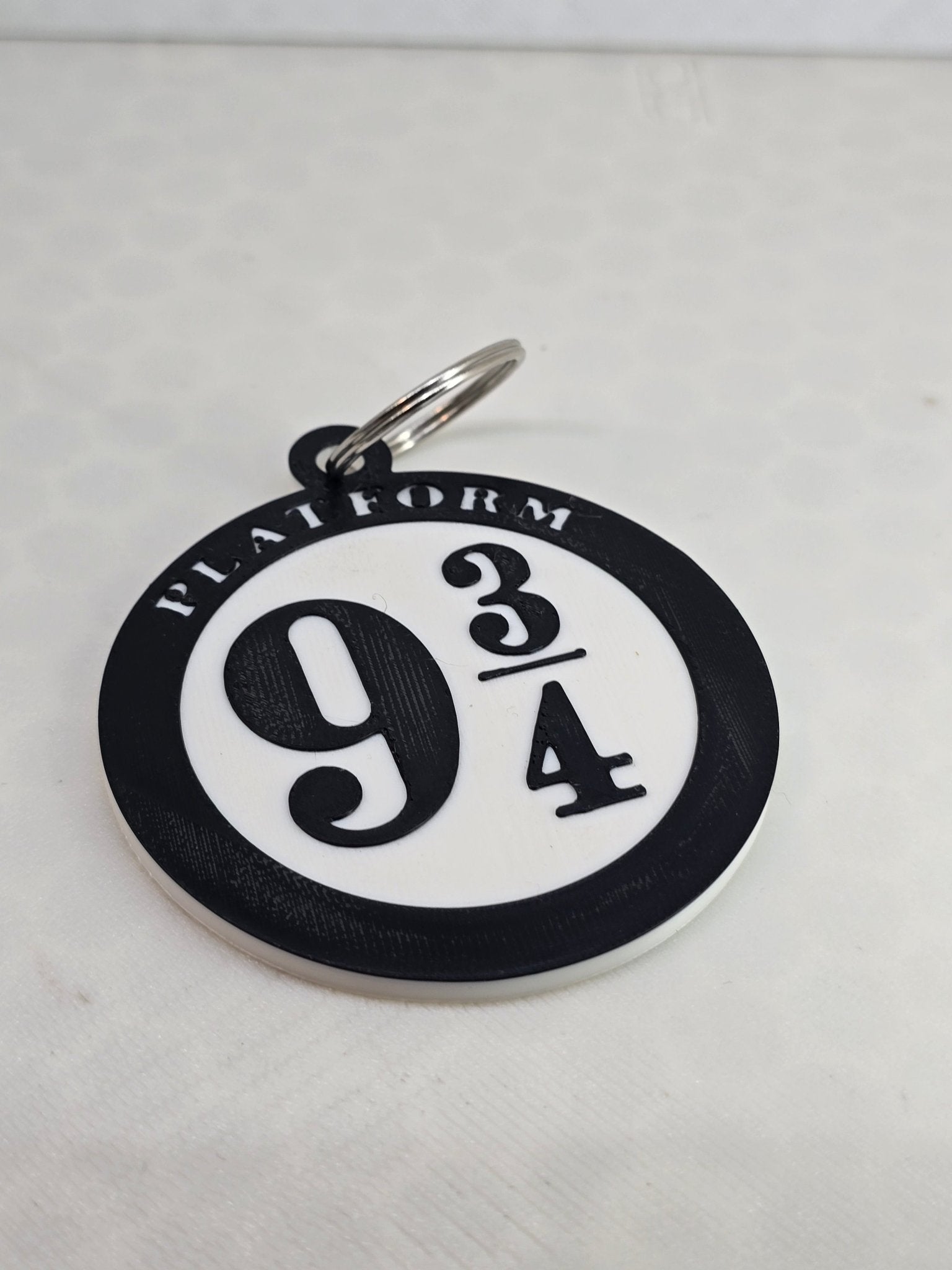 9 and 3 quarters Keychain - Erratically Eccentric Creations