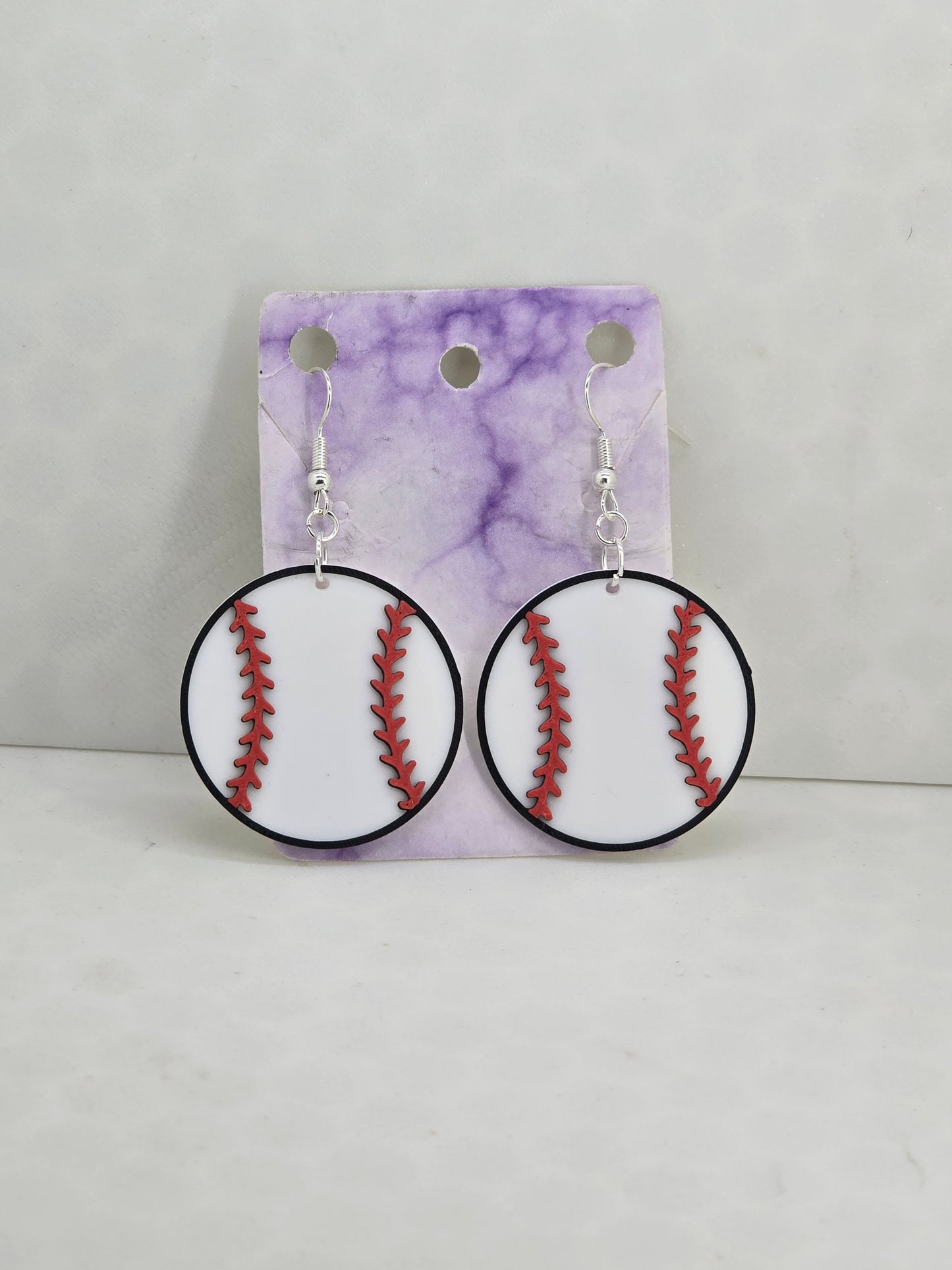 Baseball Earrings - 3D Printed Earrings!
