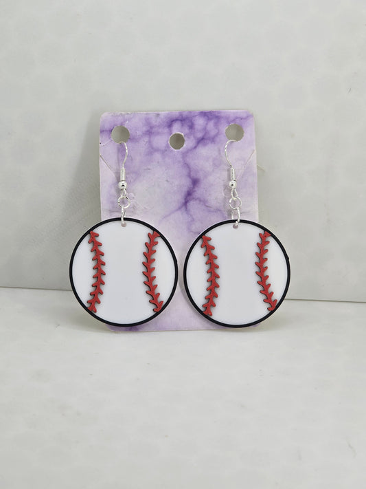 Baseball Earrings - 3D Printed Earrings!