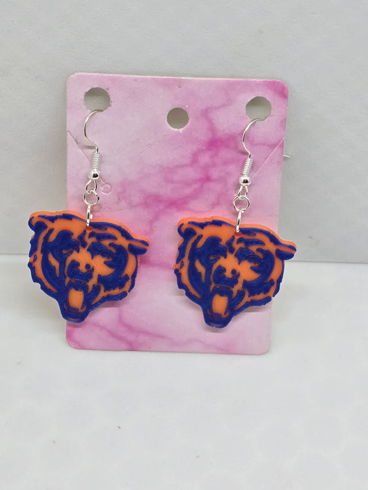 Chicago Bears Bear Earrings