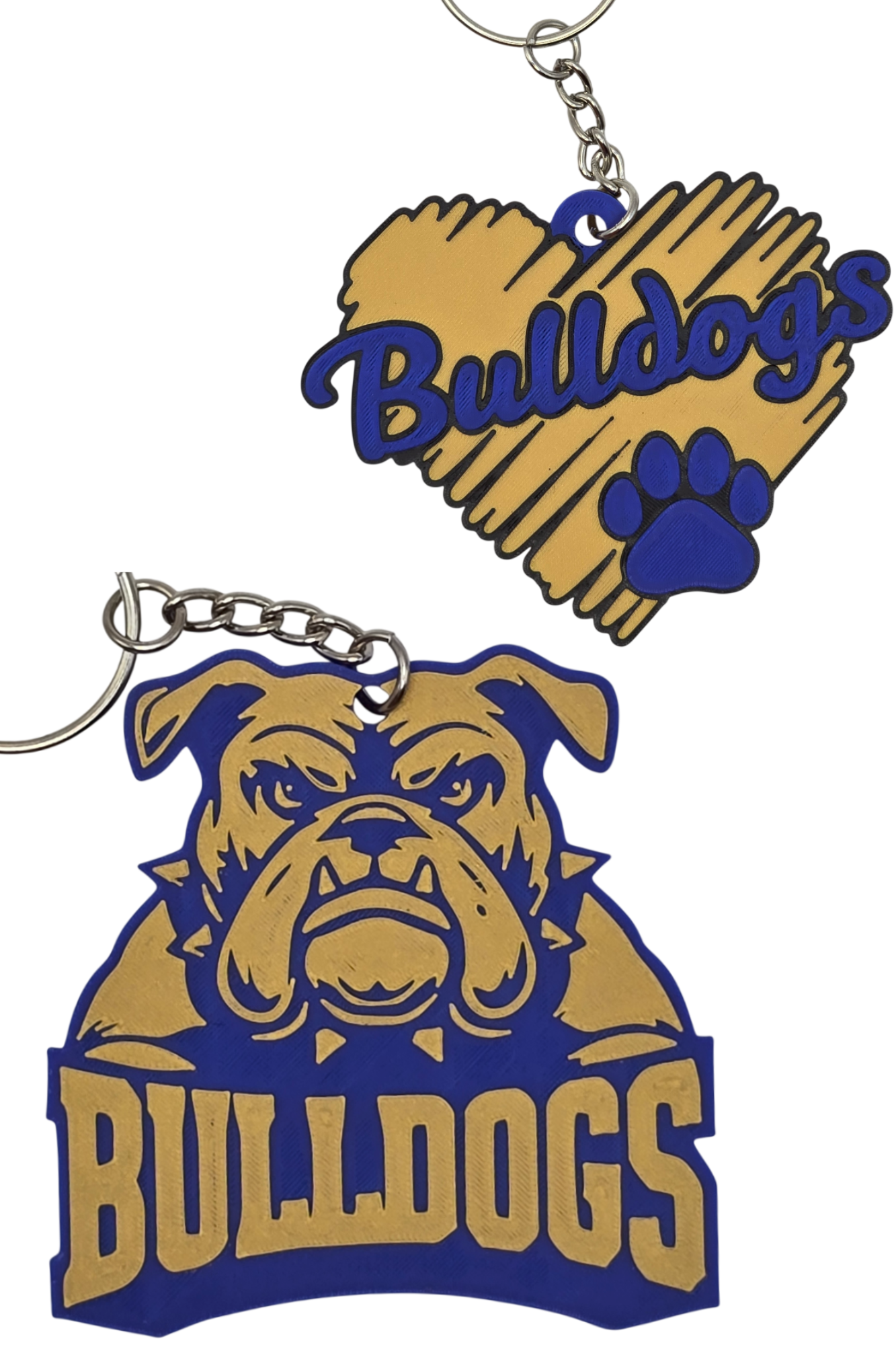 Bulldog Logo Keychains