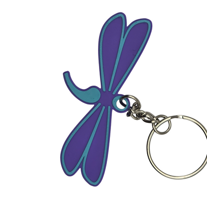 Dragonfly Semicolon Keychain