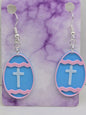 Cross Easter Egg Earrings - 3D Printed Earrings!