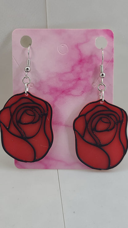 Flower Earrings - 3D Printed
