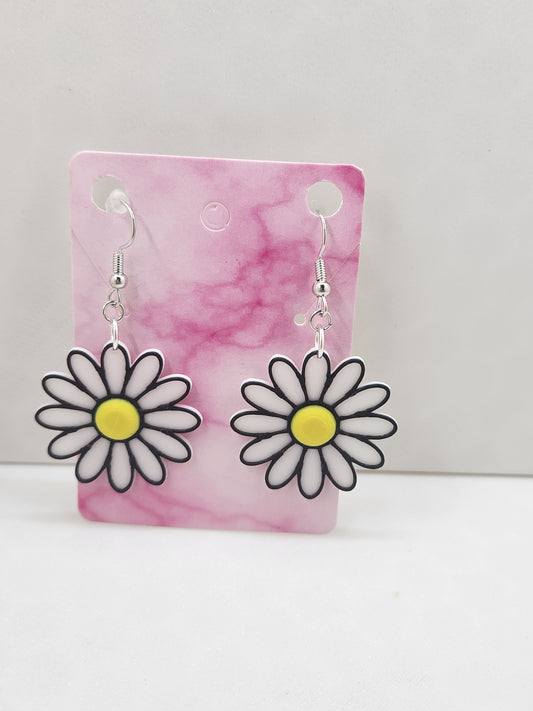 Daisy Earrings - 3D Printed Earrings!
