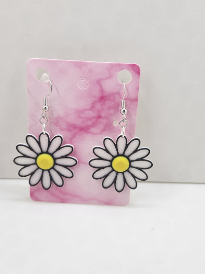 Flower Earrings - 3D Printed