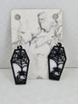 Coffin spider Background Earrings