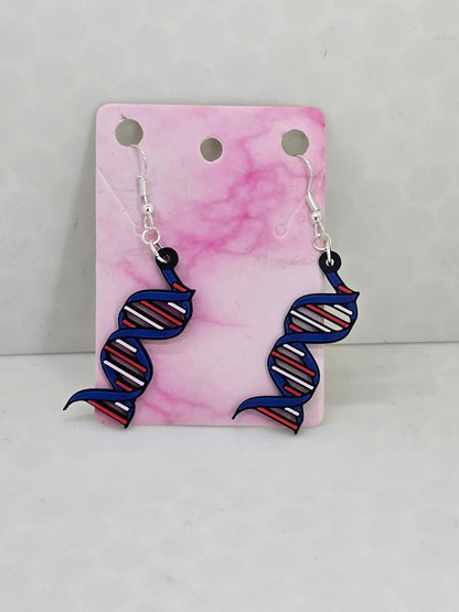 Double Helix DNA Earrings