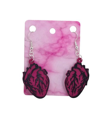 Heart Earrings Single Color choice