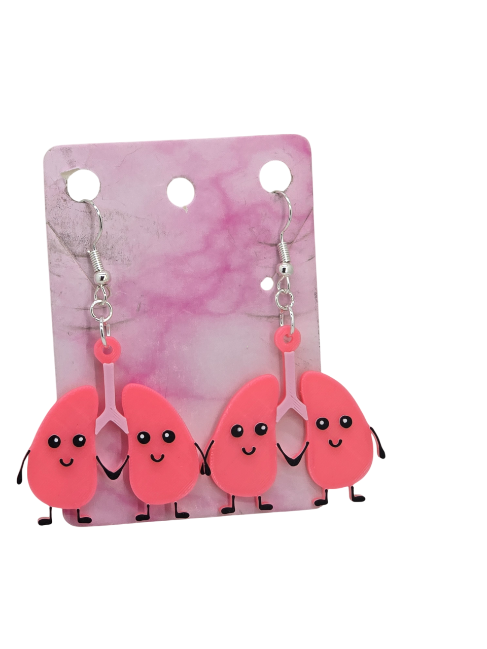 Cute Kidney Earrings (Medical) 3D Printed