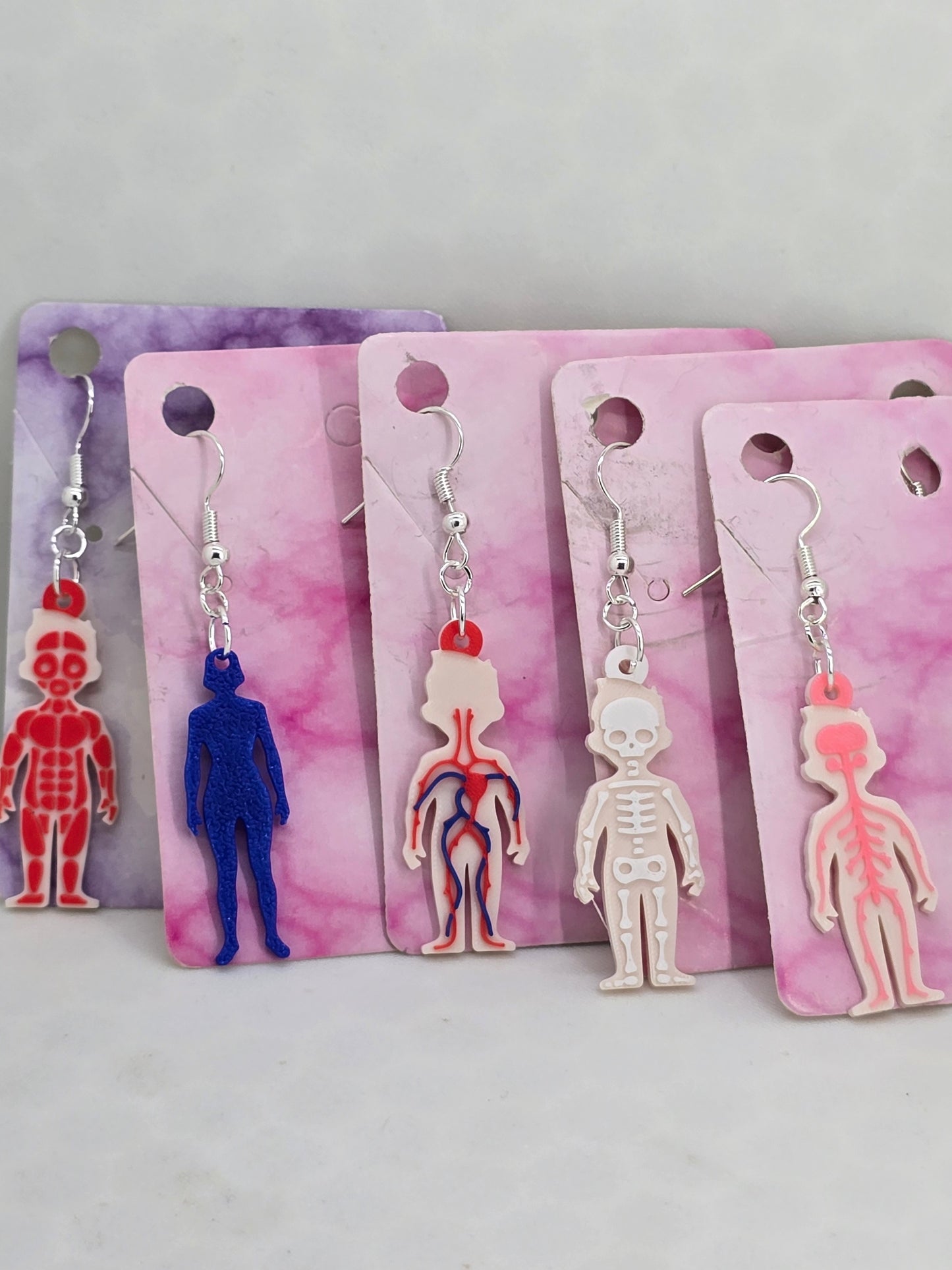 Skeletal (Medical) 3D Printed Earrings