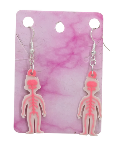 Nervous System (Medical) 3D Printed Earrings