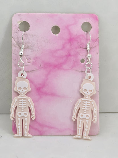 Skeletal (Medical) 3D Printed Earrings