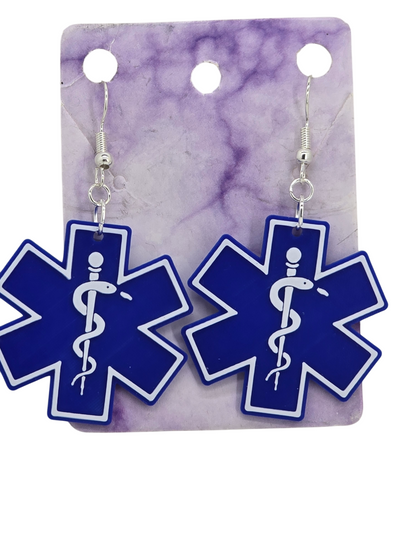 EMS Star of Life earrings
