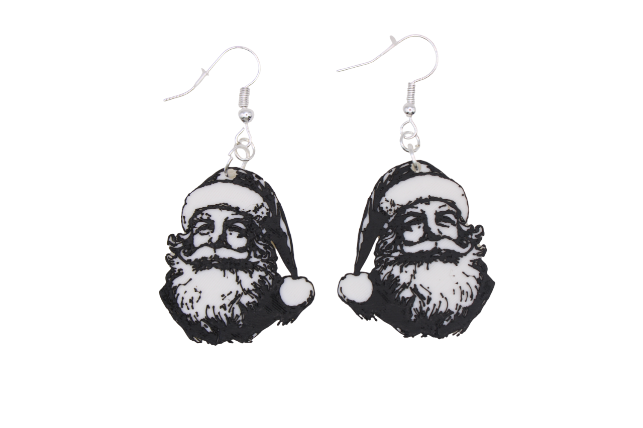 Santa and Snowman Earrings