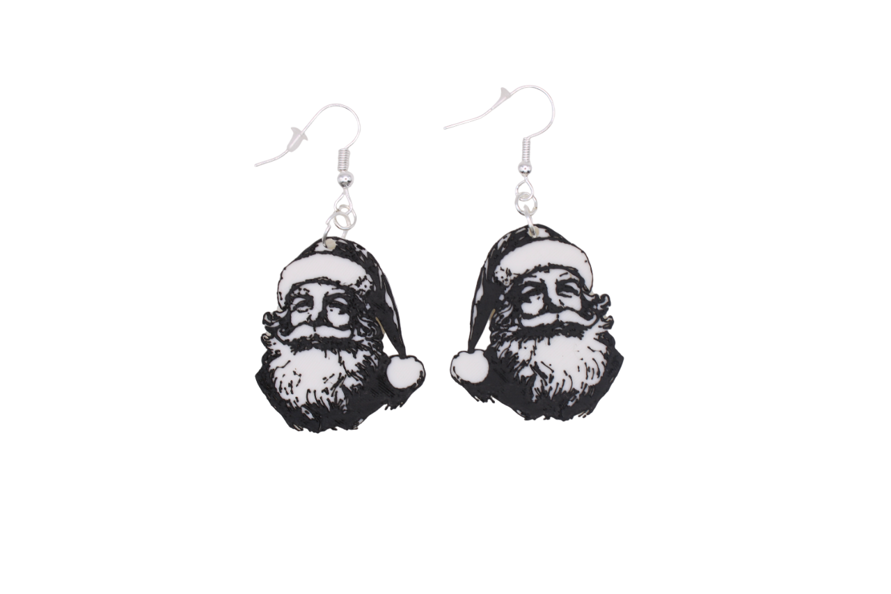 Santa and Snowman Earrings