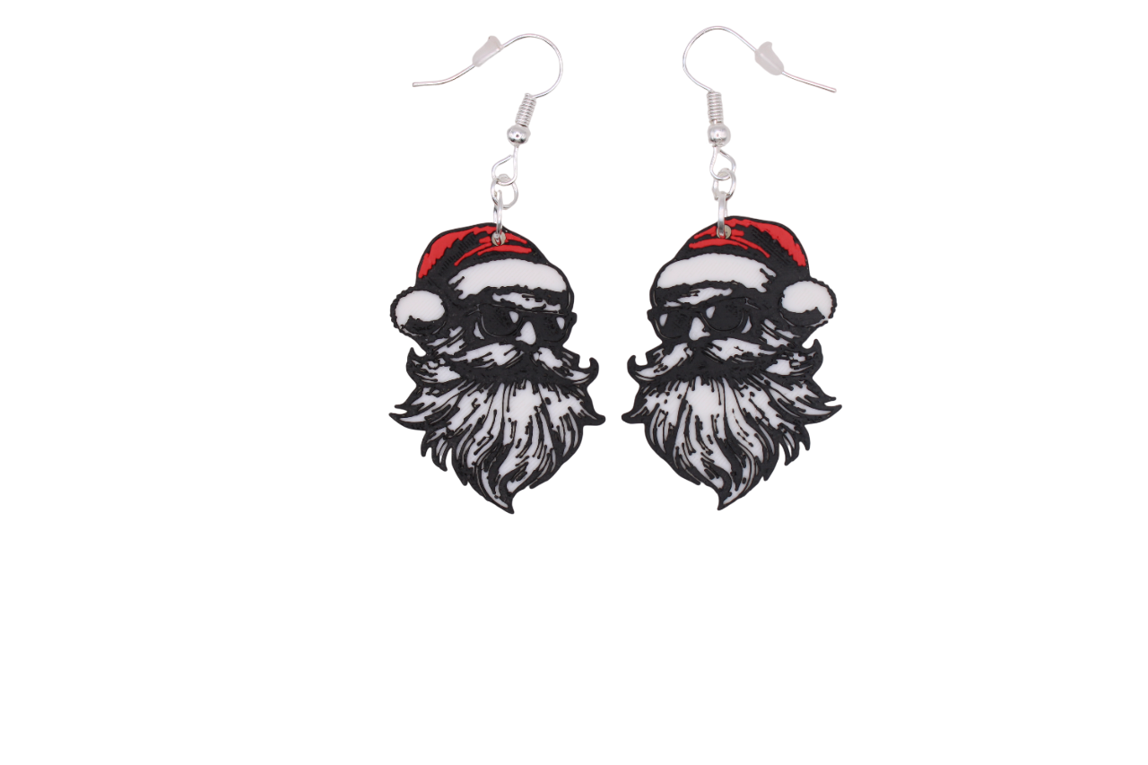 Santa and Snowman Earrings