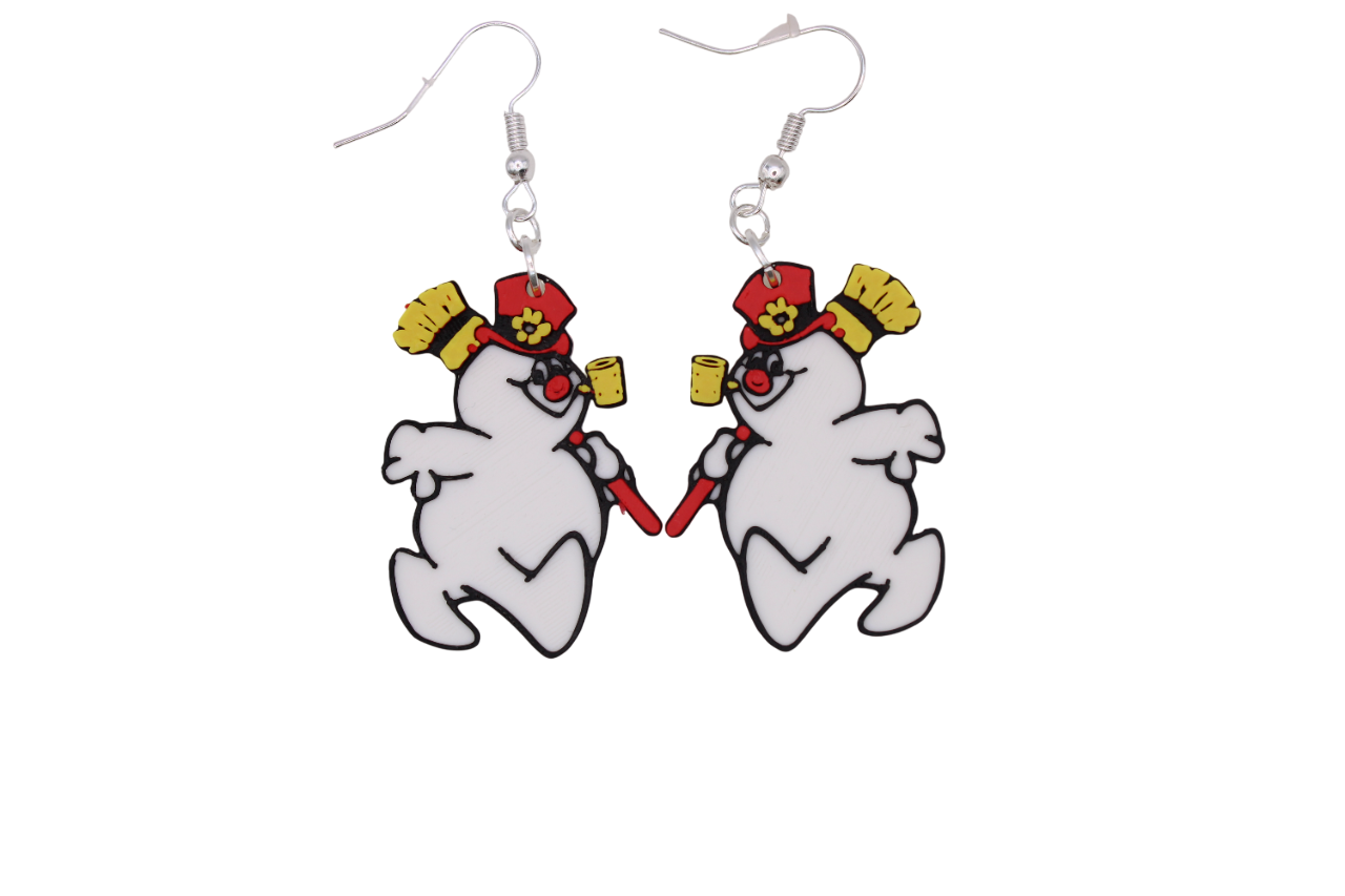 Santa and Snowman Earrings
